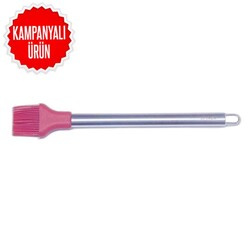 Silicone Brush-Steel Handle Red (Csk-25) - Thumbnail