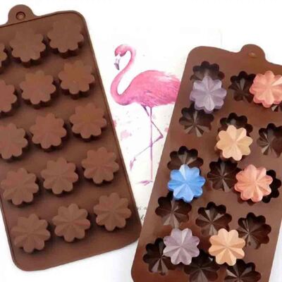 Silicone Chocolate Mold - 8 Flower Leafs (SCK-65) - 3