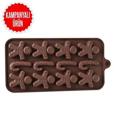 Silicone Chocolate Mold - Cookie Man (SCK-76) - 1