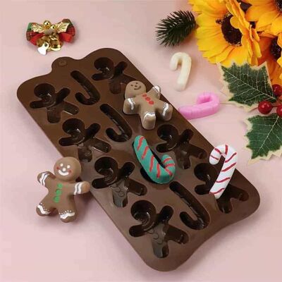 Silicone Chocolate Mold - Cookie Man (SCK-76)