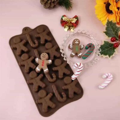 Silicone Chocolate Mold - Cookie Man (SCK-76)