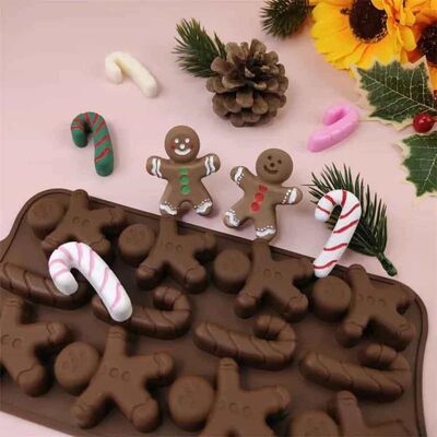Silicone Chocolate Mold - Cookie Man (SCK-76)