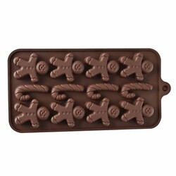 EPİNOX PASTRY MARKA - Silicone Chocolate Mold - Cookie Man (SCK-76)