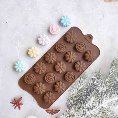 Silicone Chocolate Mold - Mixed Cookies (SCK-32) - 4