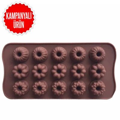 Silicone Chocolate Mold - Mixed Flowers (SCK-10) - 1