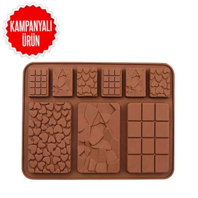Silicone Chocolate Mold - Mixed Tablet (SCK-87) - 1