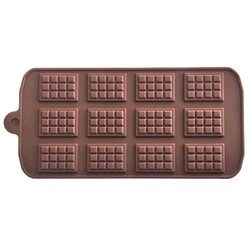 EPİNOX PASTRY MARKA - Silicone Chocolate Mould Mini Tablet (Mnt-12)