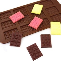 Silicone Chocolate Mould Mini Tablet (Mnt-12) - Thumbnail