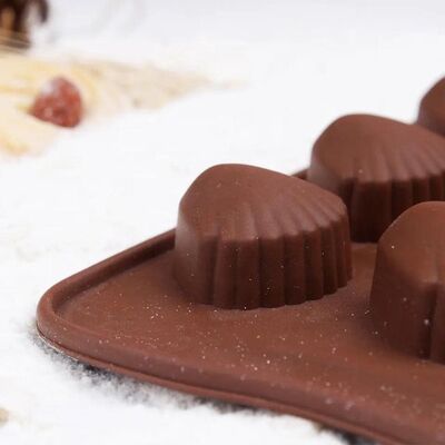 Silicone Chocolate Mould Mussle (Mid-13) - 4