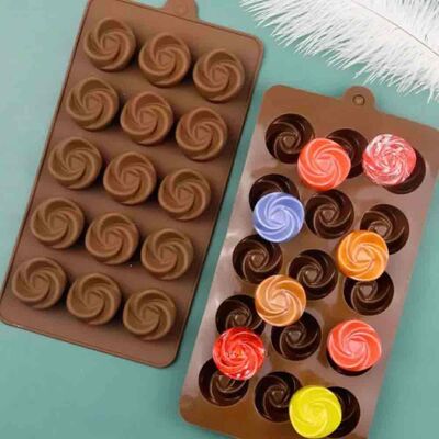 Silicone Chocolate Mould Rose (Gl-21) - 3