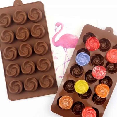 Silicone Chocolate Mould Rose (Gl-21) - 5