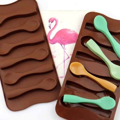 Silicone Chocolate Mould Spoon (Kak-15) - 4