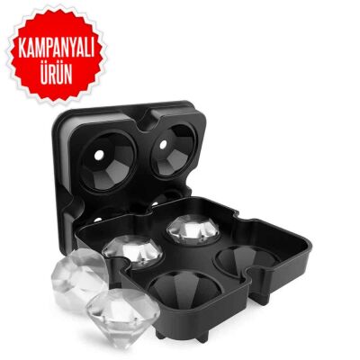 Silicone Ice Mold - 4 Diamonds (EBK-60) - 1