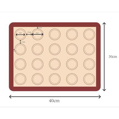 Silicone Macaron Mat 40*30 Cm (Smm-43) - 1