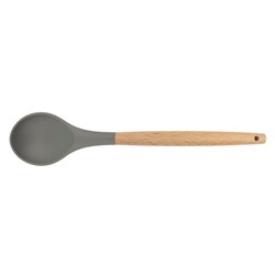 EPİNOX MARKA - Silicone Spoon Wooden Handle (Ask-10)
