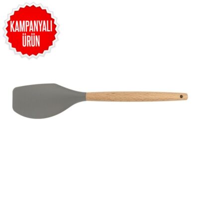 Silikon Sıyırma Spatulası Ahşap Sap (ASH-13) - 1