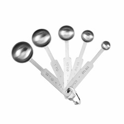 Ss Measuring Spoons - 5 Sizes (Ko-5) - Thumbnail