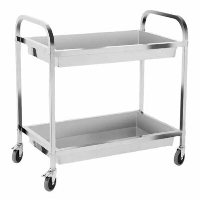 Stainless Steel Service Cart 2 Storey Pool - 1