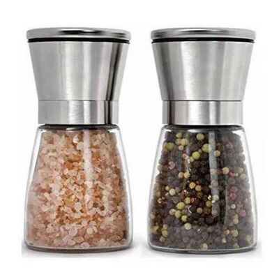 Tuz/Biber Değirmeni Çelik Kapak - Cam Hazne 13 Cm (CSM-130) - 2
