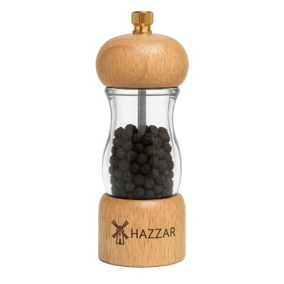 Wooden&Acrylic Salt/Pepper Grinder Ceramic Mechanism 16Cm (Dsaa-160) - 2