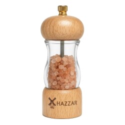 Wooden&Acrylic Salt/Pepper Grinder Ceramic Mechanism 16Cm (Dsaa-160) - HAZZAR