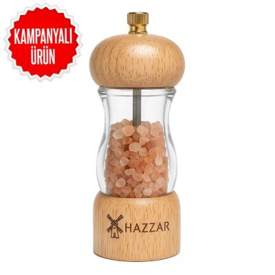Wooden&Acrylic Salt/Pepper Grinder Ceramic Mechanism 16Cm (Dsaa-160) - 1